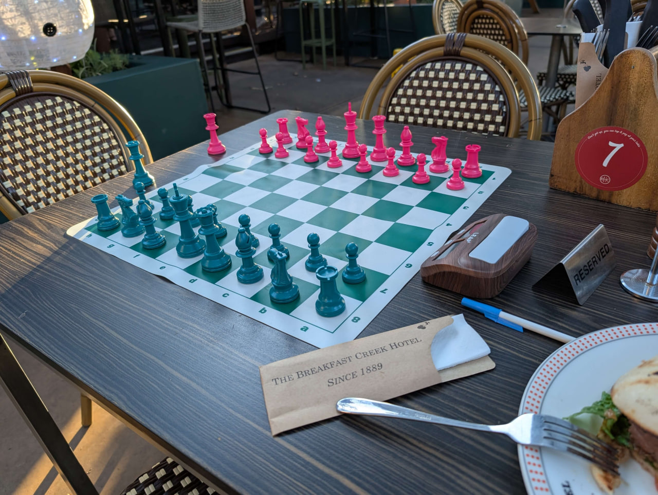 Hot Pink versus Green